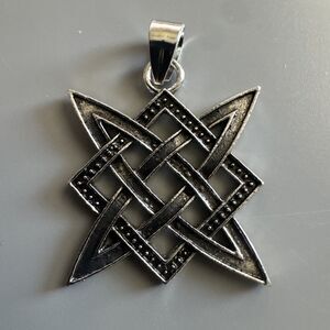 Stainless Steel Algiz Rune Talisman Amulet Necklaces Pendants Viking 24” Chain